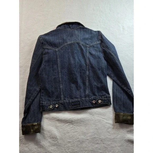 Women's Joluka‎ Embellished Denim Jacket Size M - Picture 8 of 8